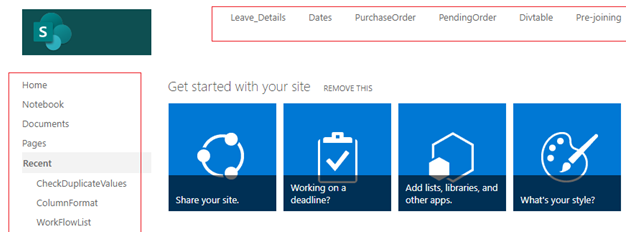 SharePoint online site