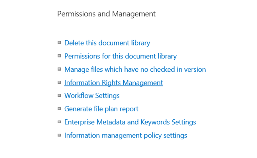 permissions and management