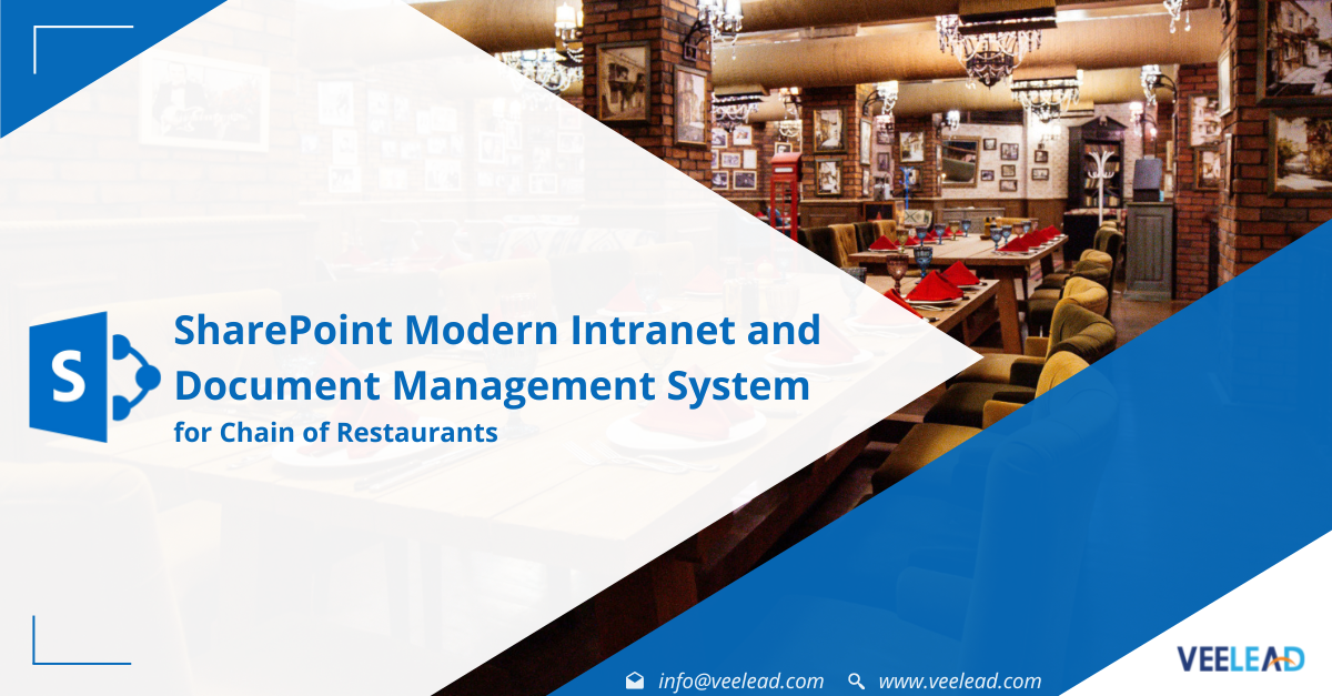 SharePoint Modern Intranet and Document Management System for Chain of Restaurants